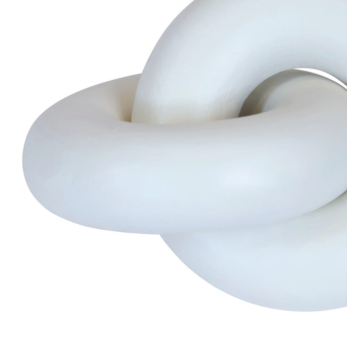 Hamilton Interiors Accessories Cato White Wood Small Knot Decor House of Isabella UK