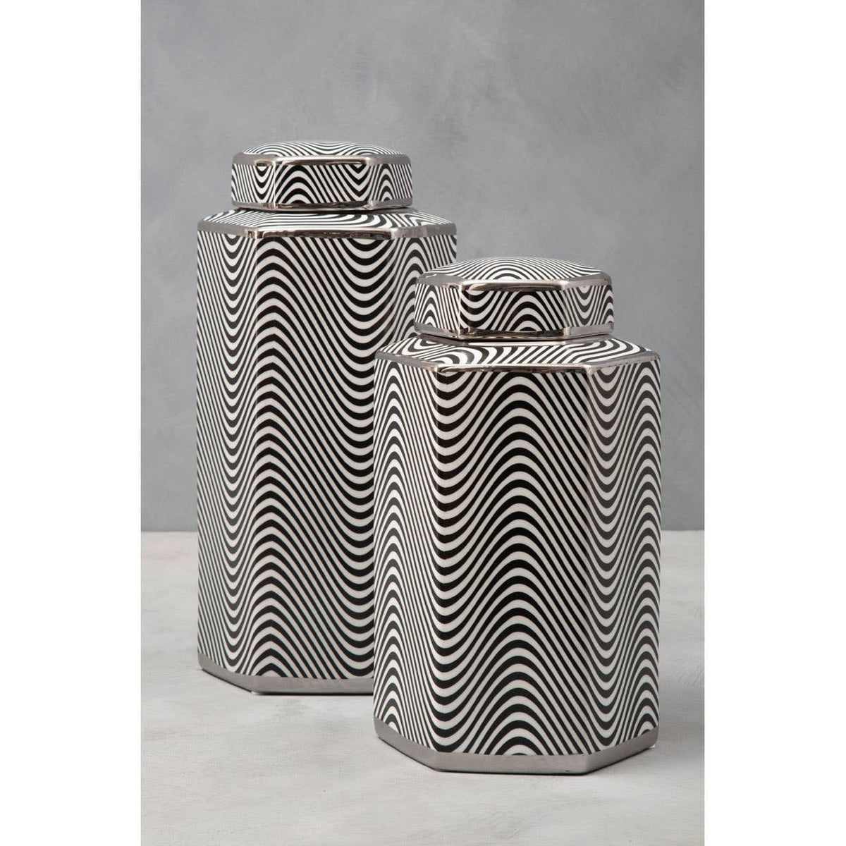 Hamilton Interiors Accessories Celeste Large Ceramic Jar House of Isabella UK