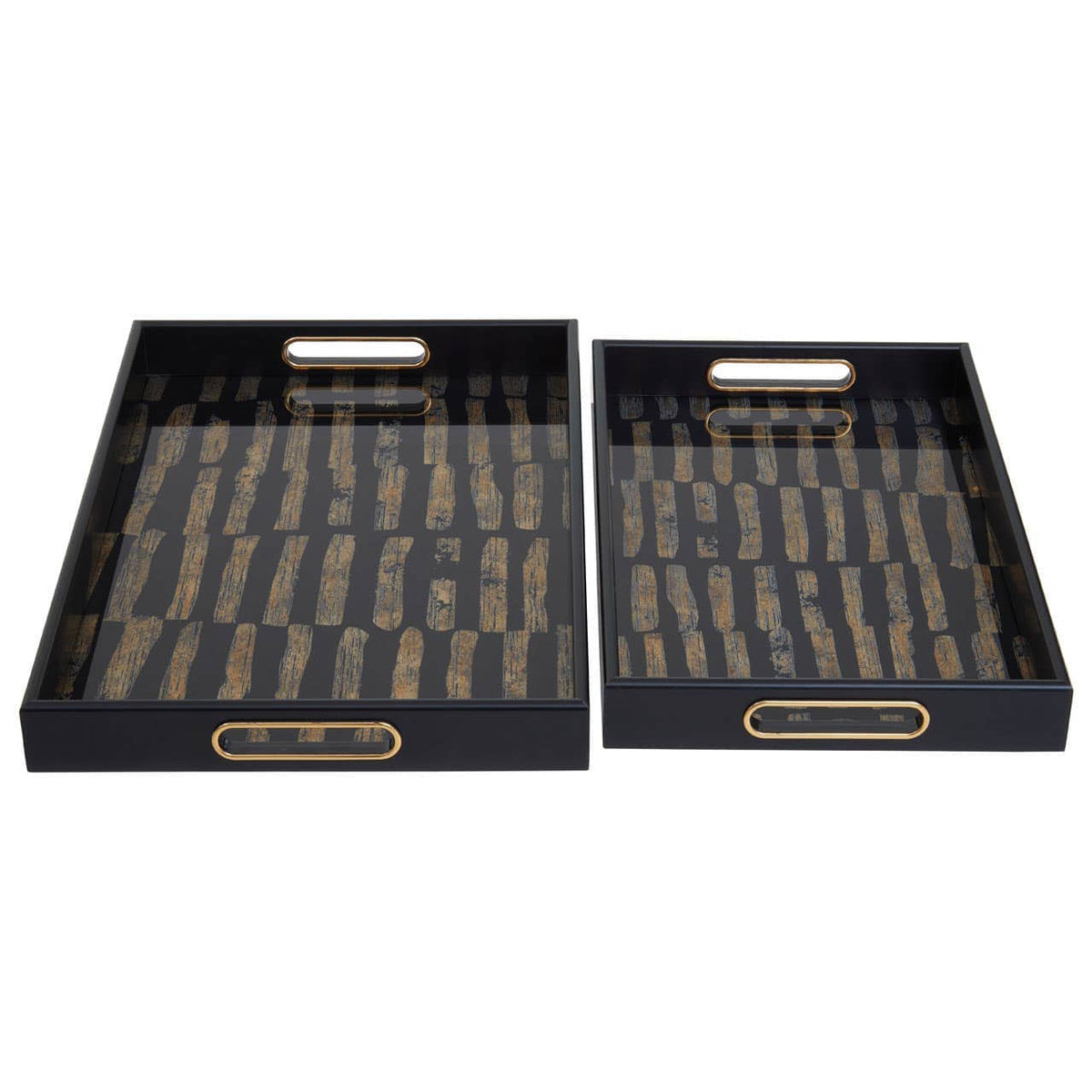 Hamilton Interiors Accessories Celina Set Of Two Rectangular Trays House of Isabella UK