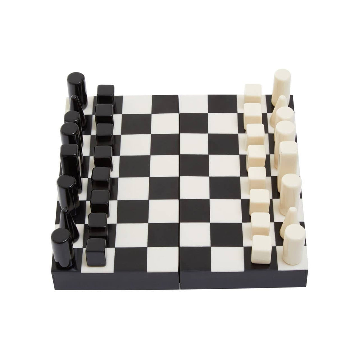 Hamilton Interiors Accessories Churchill Games Small Black and White Foldable Chess Set House of Isabella UK