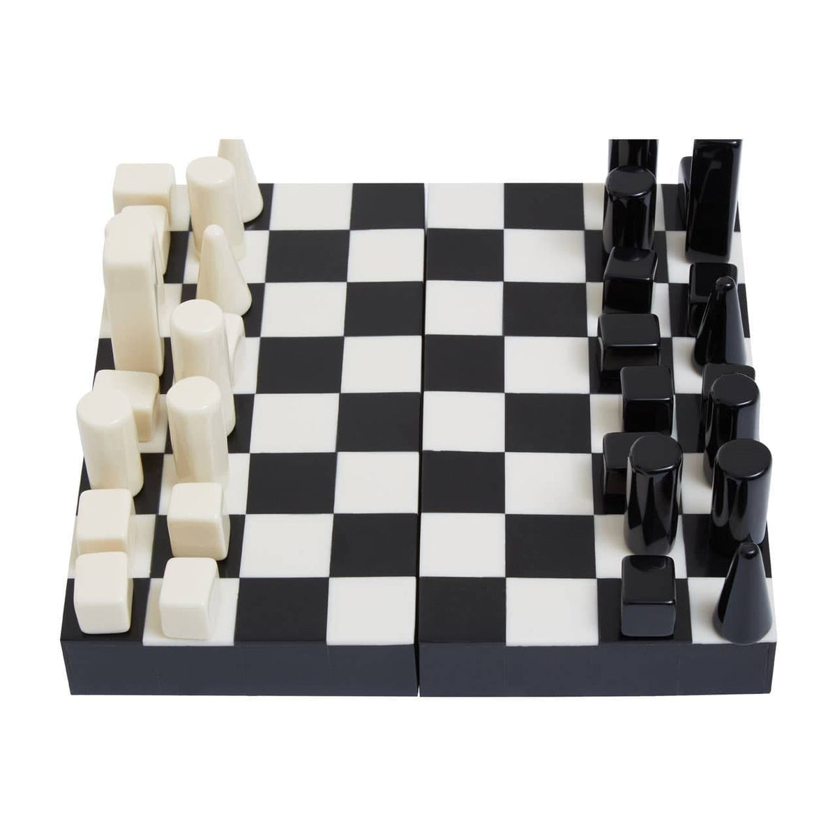 Hamilton Interiors Accessories Churchill Games Small Black and White Foldable Chess Set House of Isabella UK