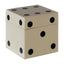 Hamilton Interiors Accessories Churchill Games White and Black Dice Box with 5 Dice House of Isabella UK