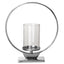 Hamilton Interiors Accessories Cirqua Medium Silver Finish Candle Holder House of Isabella UK
