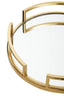 Hamilton Interiors Accessories Cruzar Gold Finish Mirrored Tray House of Isabella UK