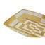Hamilton Interiors Accessories Curva Ceramic Gold and White Dish House of Isabella UK
