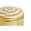 Hamilton Interiors Accessories Curva Round Gold and White Trinket Box House of Isabella UK