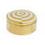 Hamilton Interiors Accessories Curva Round Gold and White Trinket Box House of Isabella UK