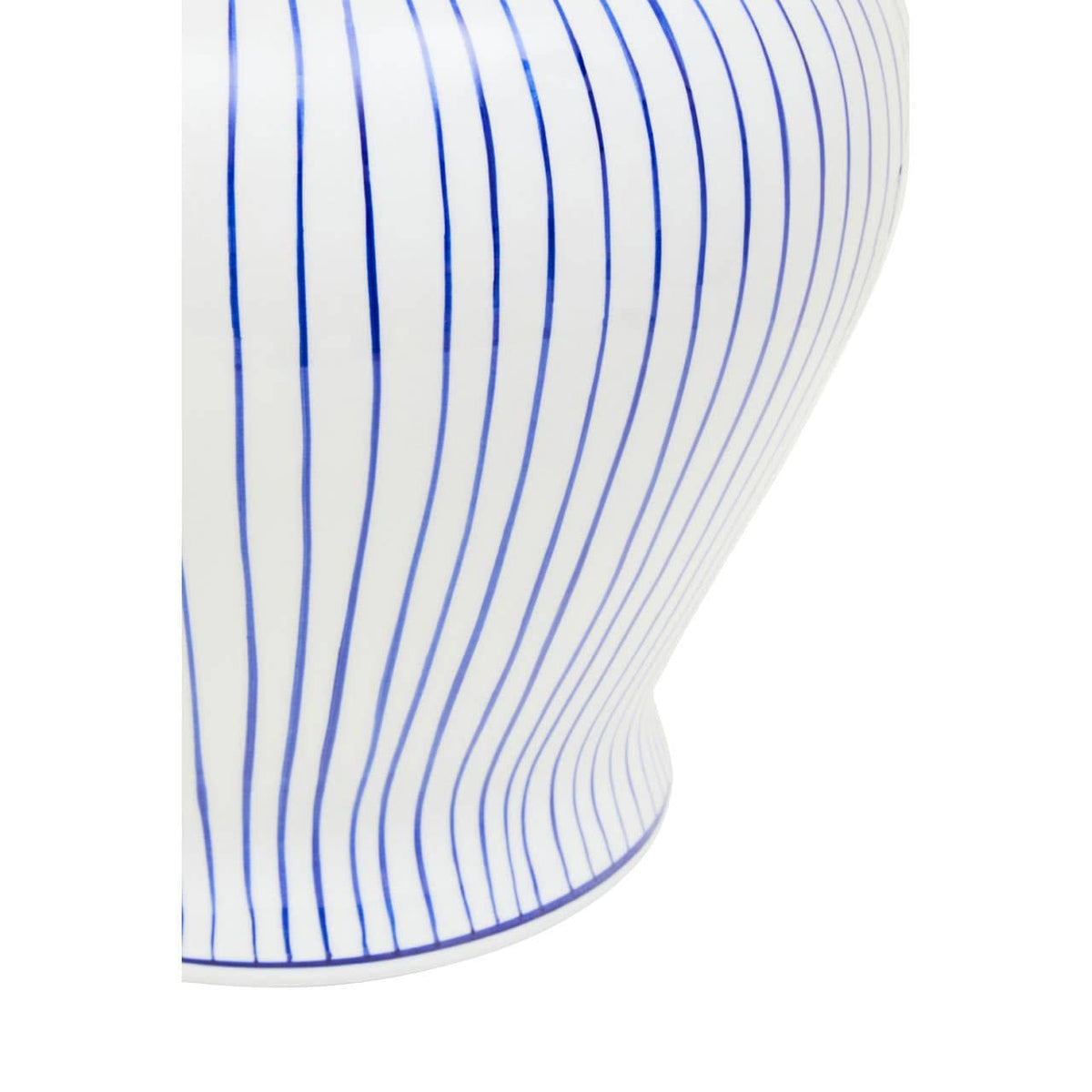 Hamilton Interiors Accessories Damson Large White And Blue Ceramic Jar House of Isabella UK