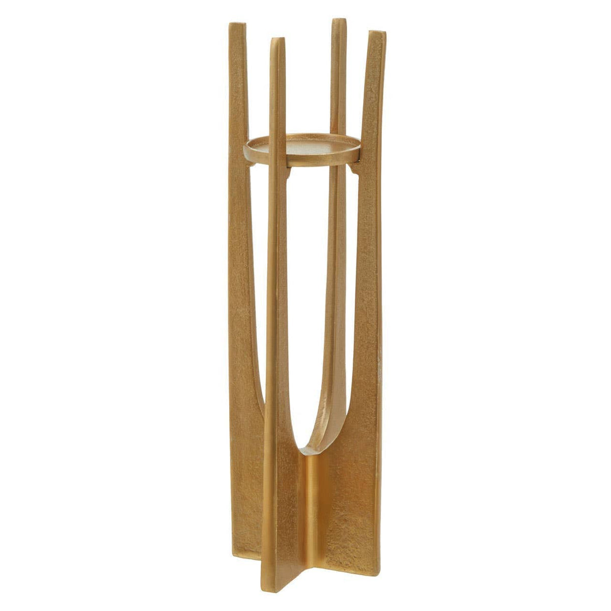 Hamilton Interiors Accessories Dante Large Gold Finish Candle Holder House of Isabella UK