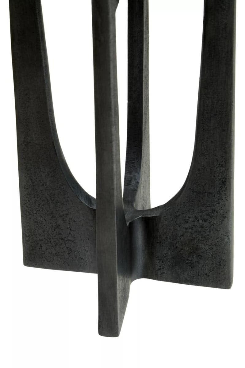 Hamilton Interiors Accessories Dante Small Washed Grey Finish Candle Holder House of Isabella UK