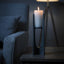 Hamilton Interiors Accessories Dante Small Washed Grey Finish Candle Holder House of Isabella UK
