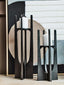 Hamilton Interiors Accessories Dante Small Washed Grey Finish Candle Holder House of Isabella UK