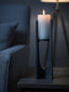 Hamilton Interiors Accessories Dante Small Washed Grey Finish Candle Holder House of Isabella UK