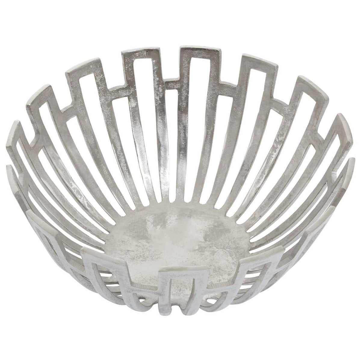 Hamilton Interiors Accessories Delphi Large Silver Finish Bowl House of Isabella UK