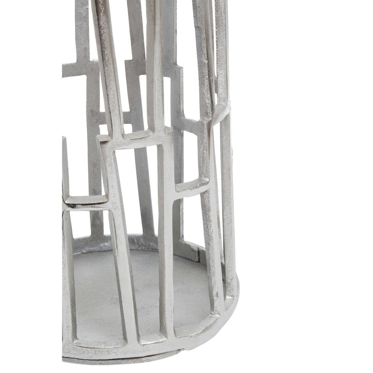 Hamilton Interiors Accessories Delphi Large Silver Finish Candle Holder House of Isabella UK