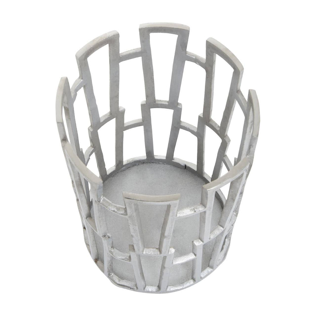 Hamilton Interiors Accessories Delphi Large Silver Finish Candle Holder House of Isabella UK