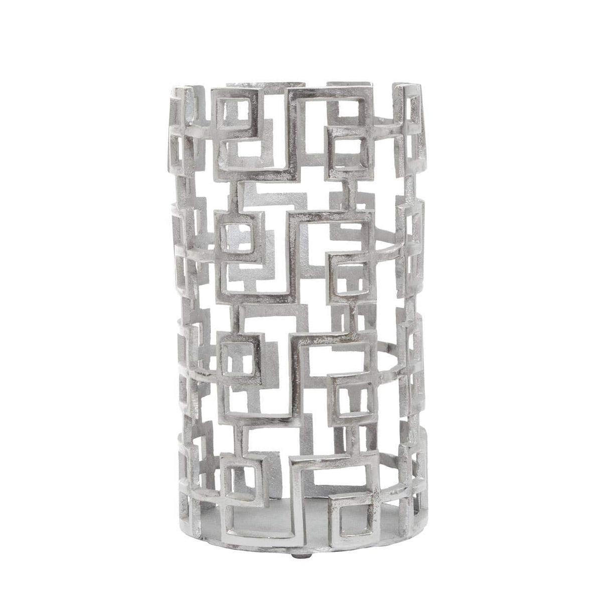 Hamilton Interiors Accessories Delphi Small Candle Holder in Silver Finish House of Isabella UK