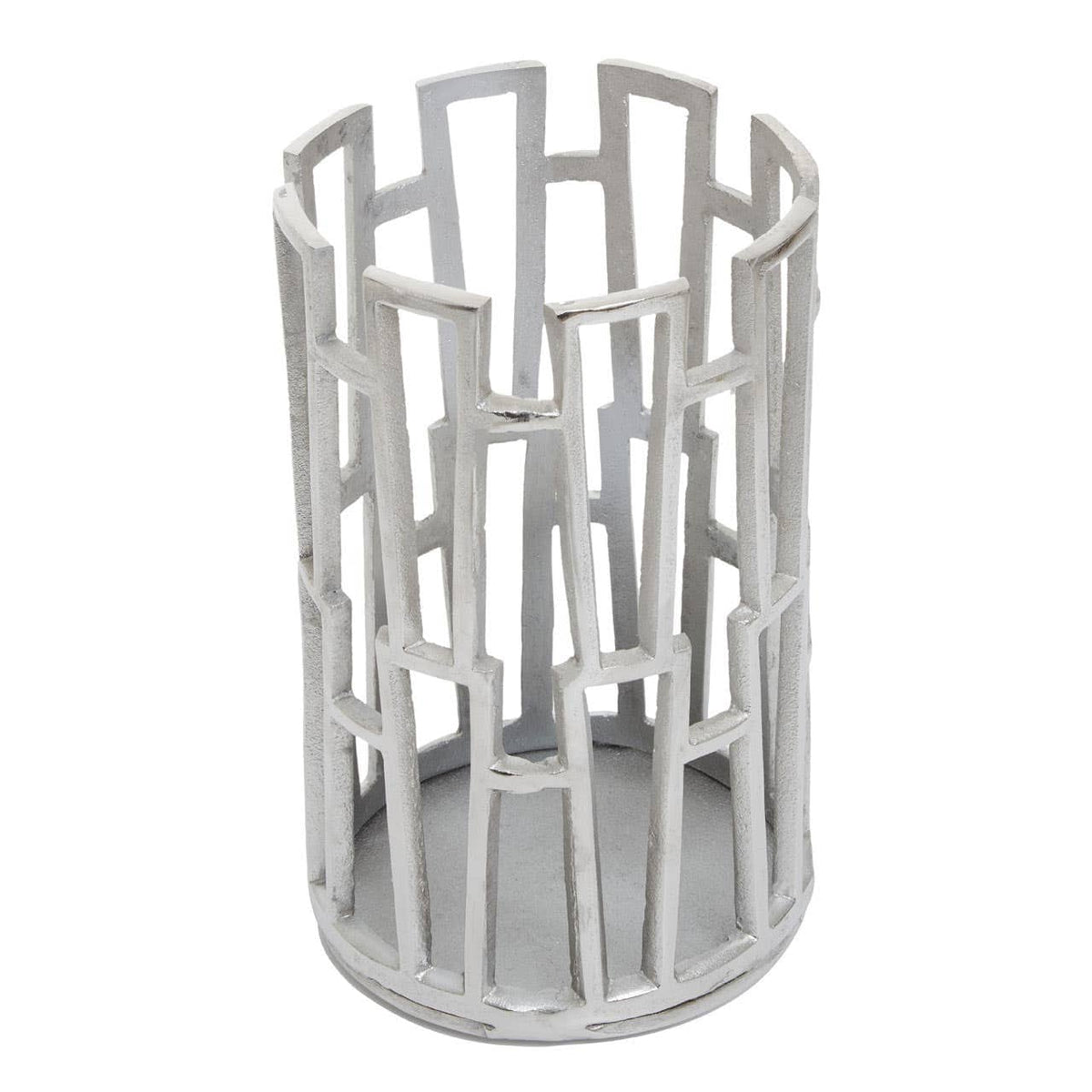 Hamilton Interiors Accessories Delphi Small Silver Finish Candle Holder House of Isabella UK