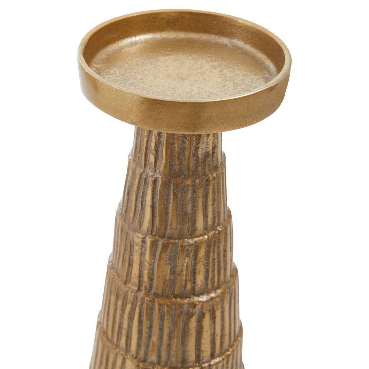Hamilton Interiors Accessories Deomali Large Gold Finish Candle Holder House of Isabella UK
