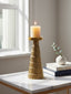 Hamilton Interiors Accessories Deomali Large Gold Finish Candle Holder House of Isabella UK