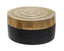 Hamilton Interiors Accessories Deomali Small Two Toned Black and Gold Round Box House of Isabella UK