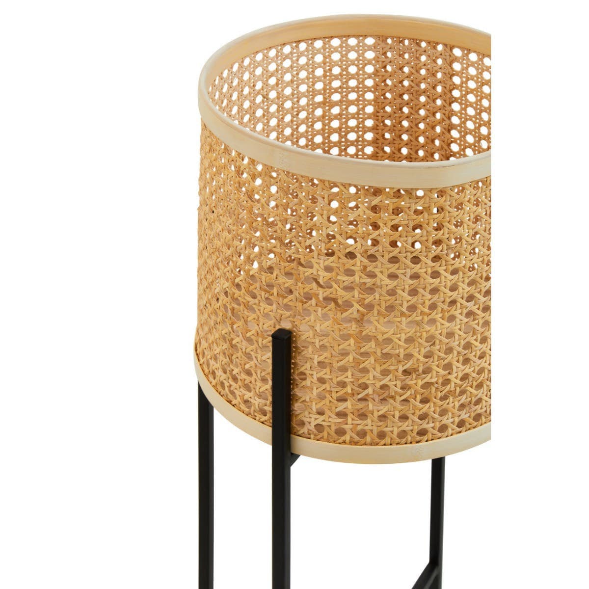 Hamilton Interiors Accessories Depok Large Rattan Planter with Metal Stand House of Isabella UK