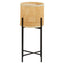 Hamilton Interiors Accessories Depok Large Rattan Planter with Metal Stand House of Isabella UK