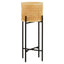 Hamilton Interiors Accessories Depok Small Rattan Planter with Metal Stand House of Isabella UK