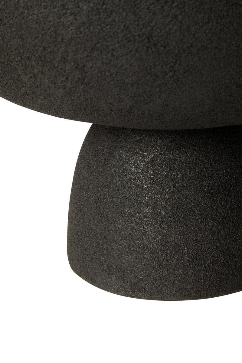 Hamilton Interiors Accessories Deriva Large Textured Black Pedestal Bowl House of Isabella UK
