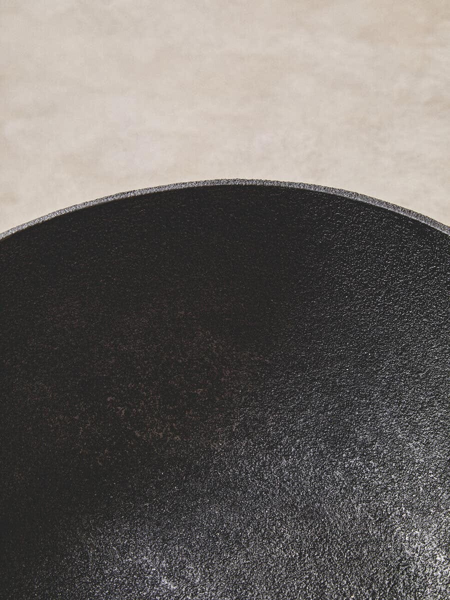 Hamilton Interiors Accessories Deriva Large Textured Black Pedestal Bowl House of Isabella UK
