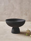 Hamilton Interiors Accessories Deriva Large Textured Black Pedestal Bowl House of Isabella UK