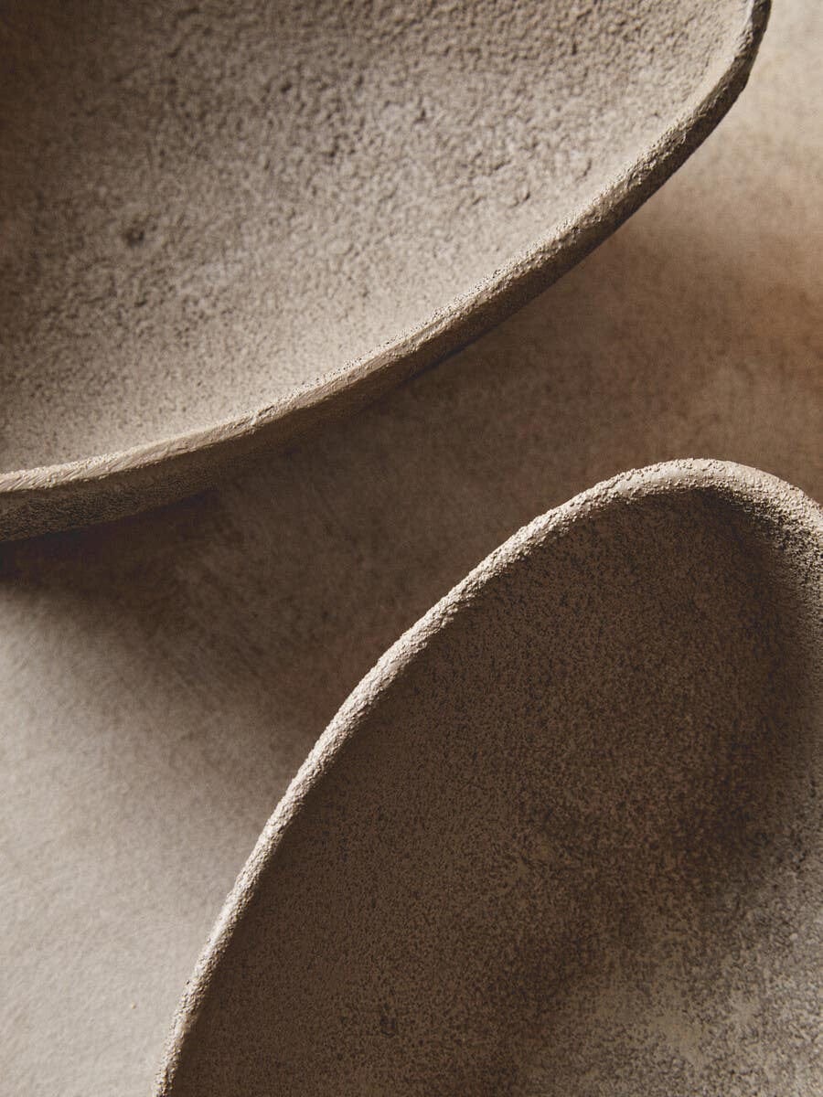 Hamilton Interiors Accessories Deriva Set Of 2 Textured Grey Bowls House of Isabella UK