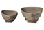 Hamilton Interiors Accessories Deriva Set Of 2 Textured Grey Bowls House of Isabella UK