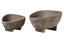 Hamilton Interiors Accessories Deriva Set Of 2 Textured Grey Bowls House of Isabella UK