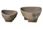 Hamilton Interiors Accessories Deriva Set Of 2 Textured Grey Bowls House of Isabella UK