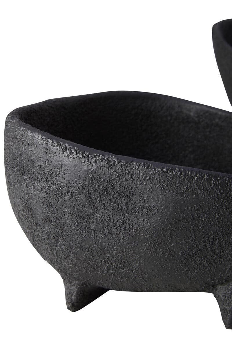 Hamilton Interiors Accessories Deriva Set of Two Textured Black Bowls House of Isabella UK
