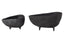 Hamilton Interiors Accessories Deriva Set of Two Textured Black Bowls House of Isabella UK