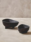 Hamilton Interiors Accessories Deriva Set of Two Textured Black Bowls House of Isabella UK