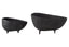 Hamilton Interiors Accessories Deriva Set of Two Textured Black Bowls House of Isabella UK