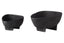 Hamilton Interiors Accessories Deriva Set of Two Textured Black Bowls House of Isabella UK