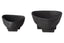 Hamilton Interiors Accessories Deriva Set of Two Textured Black Bowls House of Isabella UK