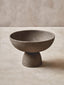 Hamilton Interiors Accessories Deriva Small Textured Grey Pedestal Bowl House of Isabella UK