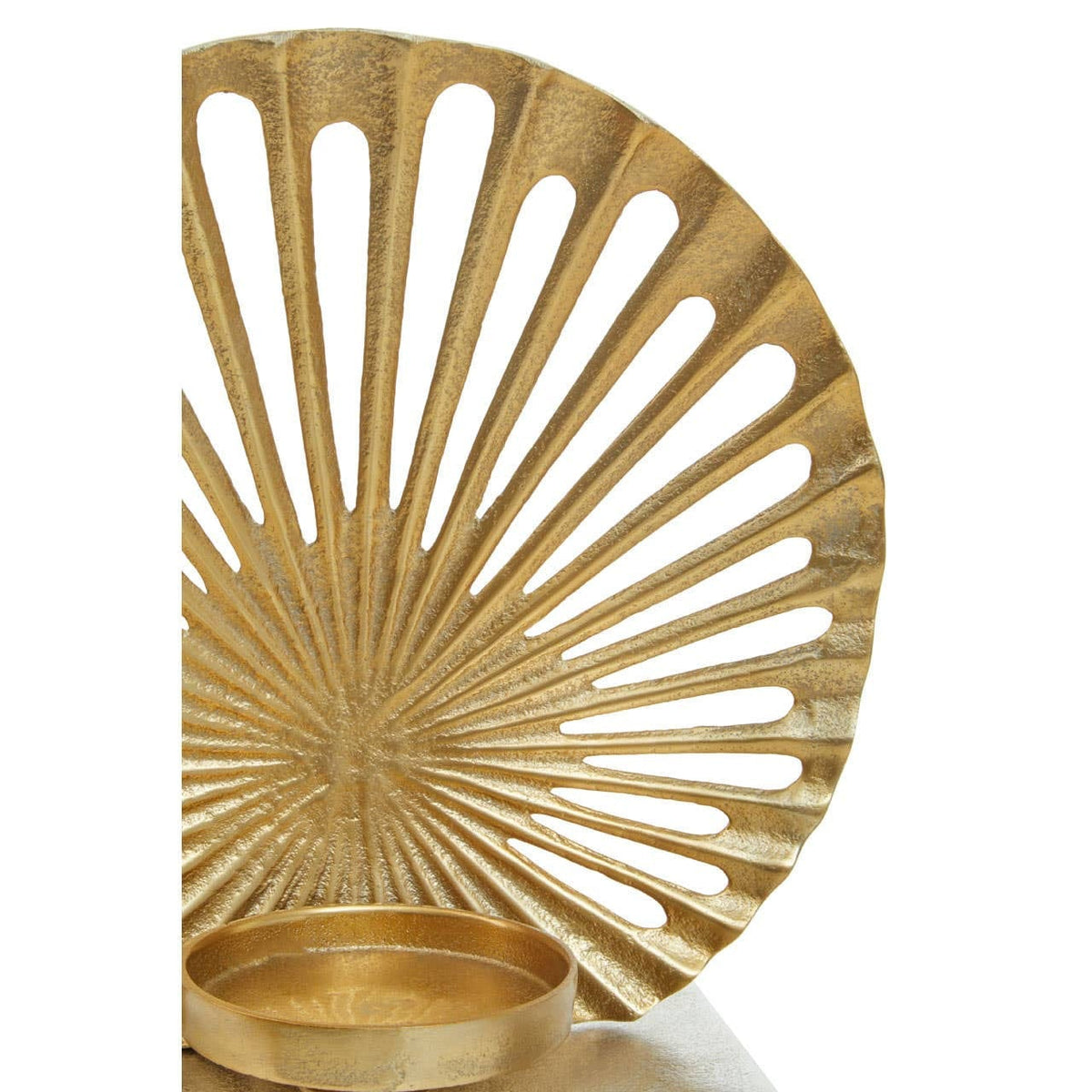 Hamilton Interiors Accessories Dion Large Two Toned Silver and Gold Finish Candle Holder House of Isabella UK