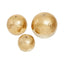 Hamilton Interiors Accessories Dion Set of Three Ombre Silver and Gold Finish Deco Balls House of Isabella UK