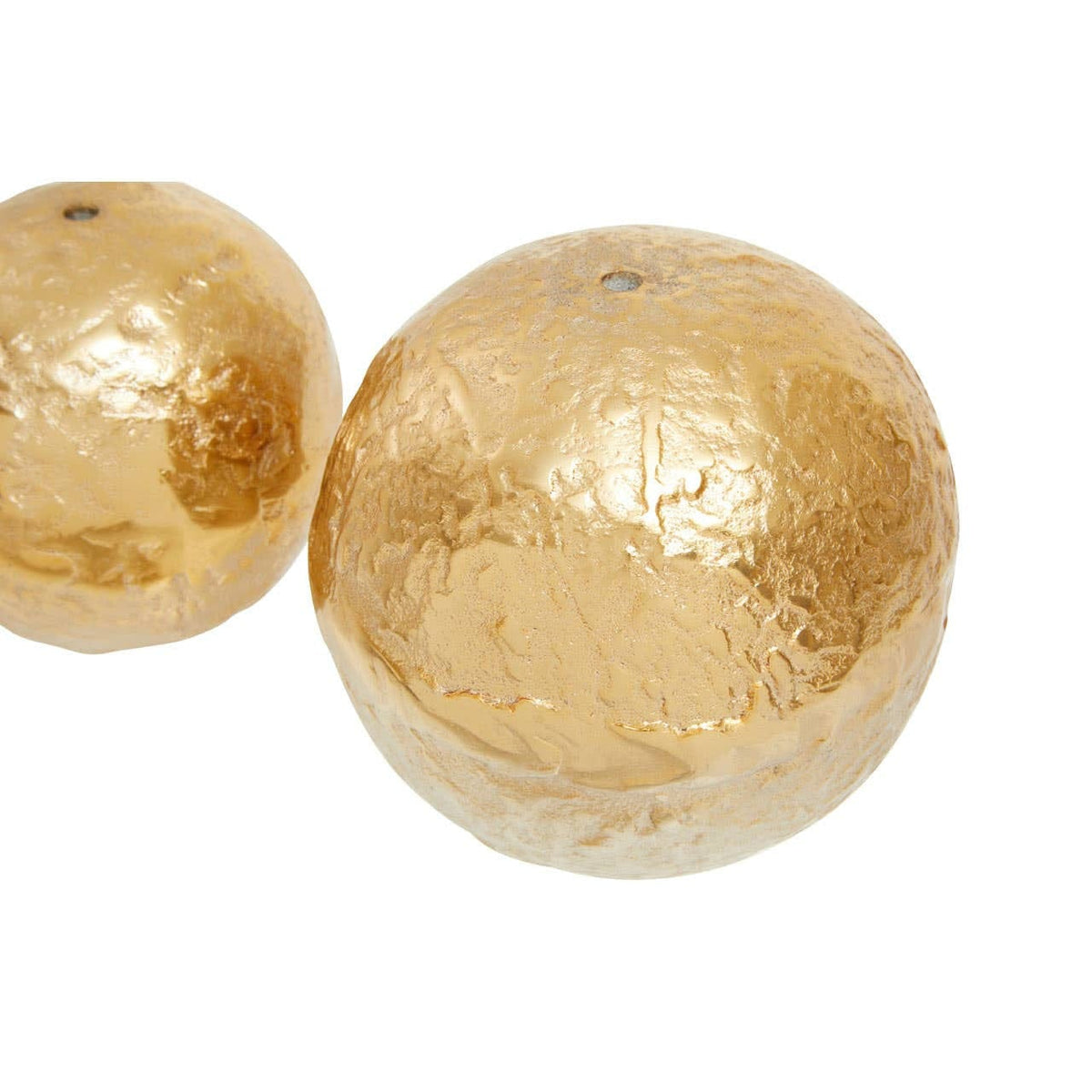 Hamilton Interiors Accessories Dion Set of Three Ombre Silver and Gold Finish Deco Balls House of Isabella UK