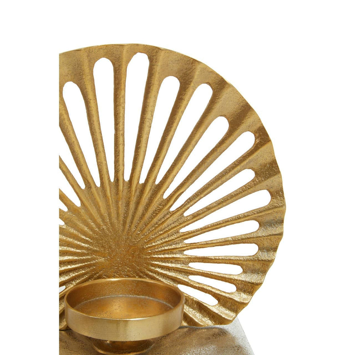 Hamilton Interiors Accessories Dion Small Two Toned Silver and Gold Finish Candle Holder House of Isabella UK