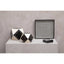 Hamilton Interiors Accessories Donato Set of 4 Black and White Stripe Coasters with Holder House of Isabella UK