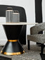 Hamilton Interiors Accessories Doria Large Black And White Stripes Ceramic Jar House of Isabella UK