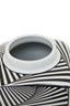 Hamilton Interiors Accessories Doria Small Black And White Ceramic Jar House of Isabella UK