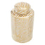 Hamilton Interiors Accessories Doria Small White And Gold Finish Ceramic Jar House of Isabella UK